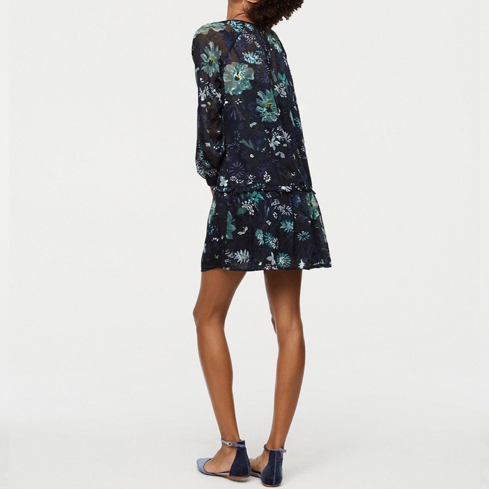 LOFT Winter Garden Flounce Dress